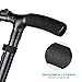 Walking Cane, Self Standing Folding Walking Cane Lightweight Walking Stick with LED Light and Cushion Handle Adjustable Folding Cane for Men and Women