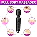 Mumu Sugar Wand Massager Powerful, Cordless Rechargeable Wand Massager with 8 Powerful Speeds and 20 Modes Electric Waterproof Personal Massager Wand for Back Neck Shoulder Legs