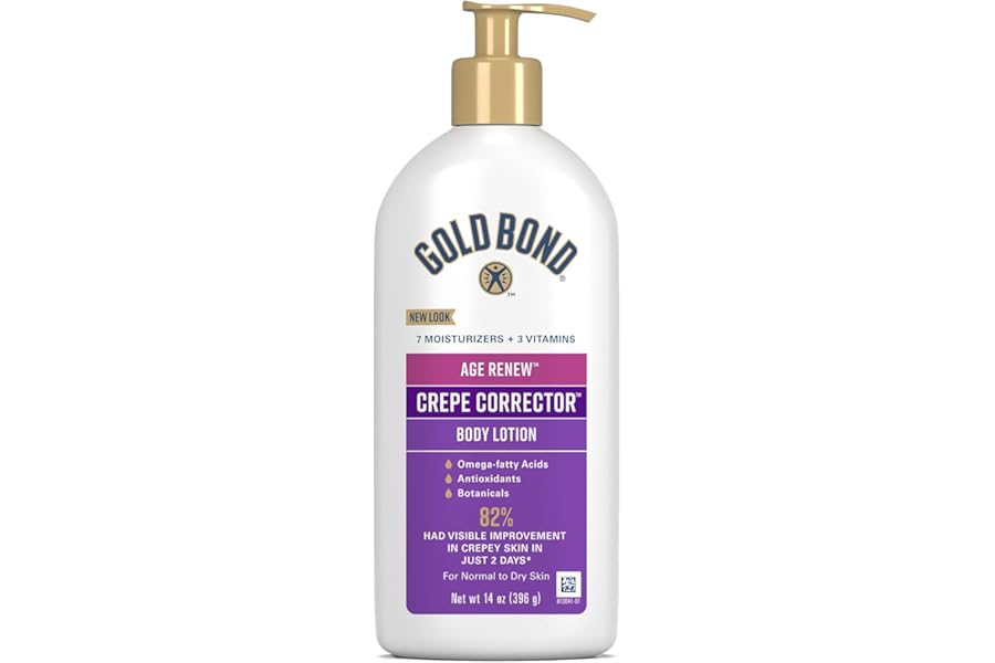 Gold Bond Age Renew Crepe Corrector Body & Face Lotion, Replenishing & Smoothing Formula, 14 oz., Packaging may vary