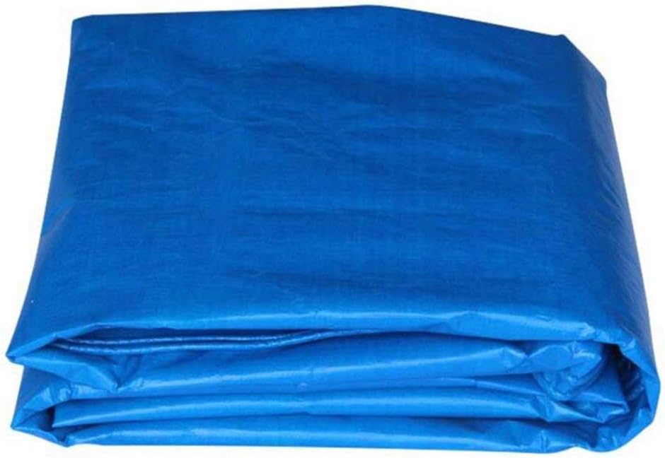 NMSL Tarps Blue PE Plastic Woven Parasol tarp Waterproof and Rainproof Sun Protection Tent Cloth 160g / m2-0.28mm Professional Tarpaulin (Color: Blue, Size: 10 10m)