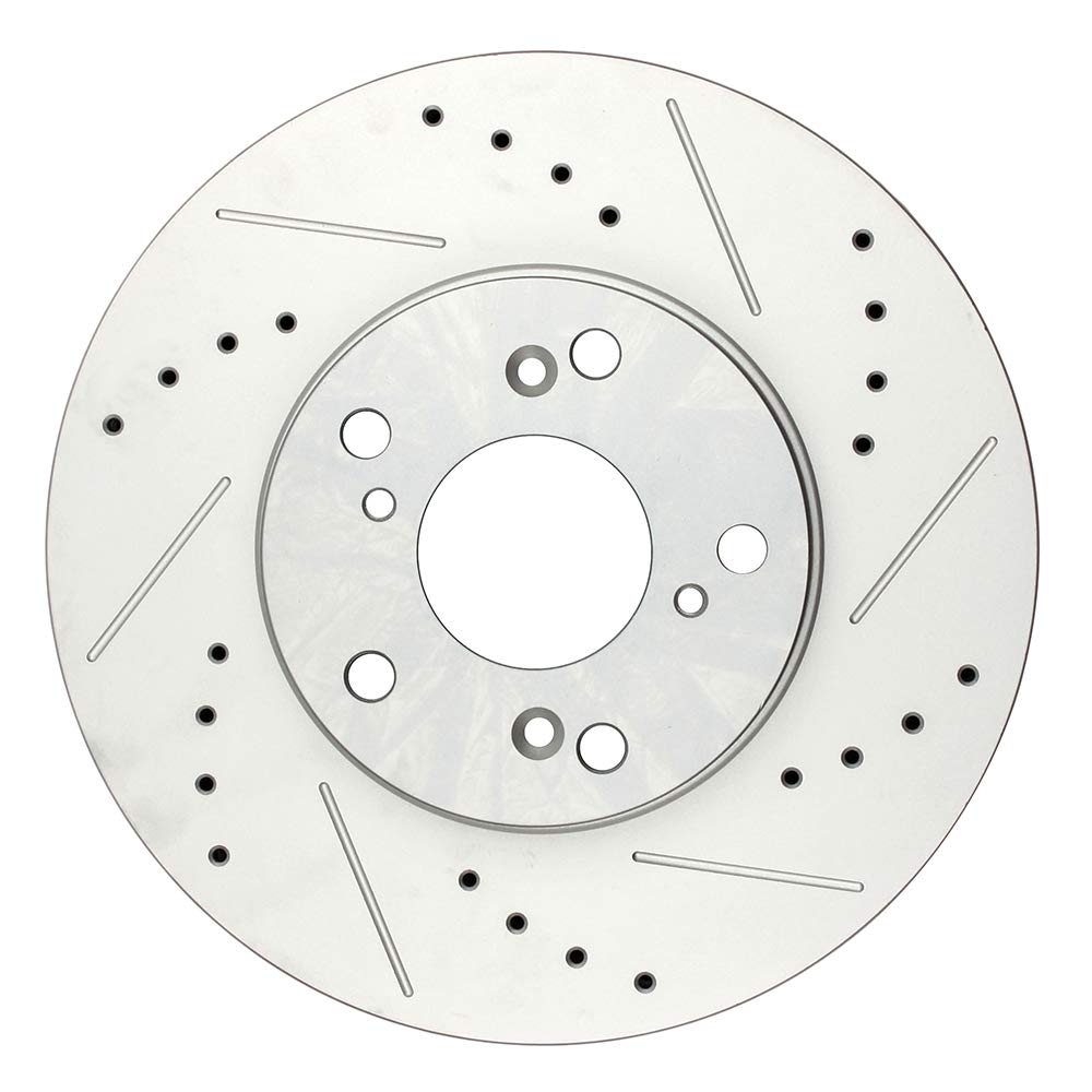 SCITOO Brakes Rotors 2pcs Front Drilled Slotted Discs Brake Rotors
