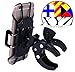 XYZ Supplies® Cell Phone Mount/Holder for Boat, Motorcycle/Bike Handlebars, Microphone, Music, or Drum Stand, iPhone, Samsung, Smart Phone, (Black)