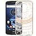 Moto Z Play Case, Motorola Moto Z Play Case For Girls, Tekcoo [TFlower] Transparent Cute Shock Absorbing Ultra Thin Clear Hard TPU Skin Scratch-Proof Bumper Cases For Moto Z Play Droid -Rose Gold