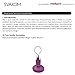 SVAKOM Luna&Selene Wireless Remote Mutual Control Interactive Vibrating Bullet and Nipple Massager for Couple(Violet).
