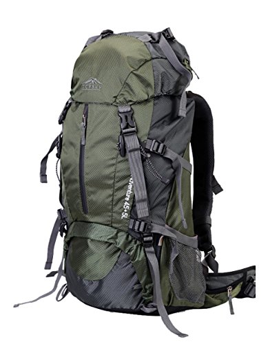 Topsky Outdoor Sports Hiking Climbing Backpack Daypacks Waterproof Professional Mountaineering Bag 30621 Unisex 40L 50L 60L Trekking Travel Rucksack with Rain Cover (Army Green, 50L)