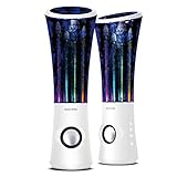 SoundSOUL Dancing Water Speakers LED Speakers Water Fountain Speakers Mini Music Amplifier(6 Colored LED Lights,Dual 3W Speakers,perfect Birthday/Thanksgiving /Christmas Gift for your family) - White
