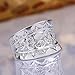 Cafurty 1 Carat Round Brilliant Cubic Zirconia Wedding Engagement Ring Sizes Adjustable Diamete