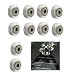 Creality 3D Printer Clear Polycarbonate Wheel Plastic Pulley Linear Bearing for Creality CR-10,CR-10S,S4,S5Ender/Ender 3 Pro,CR-10S Pro 3d Printer (Pack of 10)