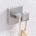 Bath Robe Hook, Aomasi SUS304 Stainless Steel Square Coat Towel Hook Utility Clothes Hanger for Bathroom Kitchen Wall Mount, Brushed Nickel