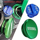 JDMCAR Replacement for dodge Ram Truck 1500 2500 3500 (2013-2018), Magnetic Diesel Fuel Cap & DEF Cap Combo Pack