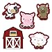 Big Dot of Happiness Farm Animals - DIY Shaped Baby Shower or Birthday Party Cut-Outs - 24 Count