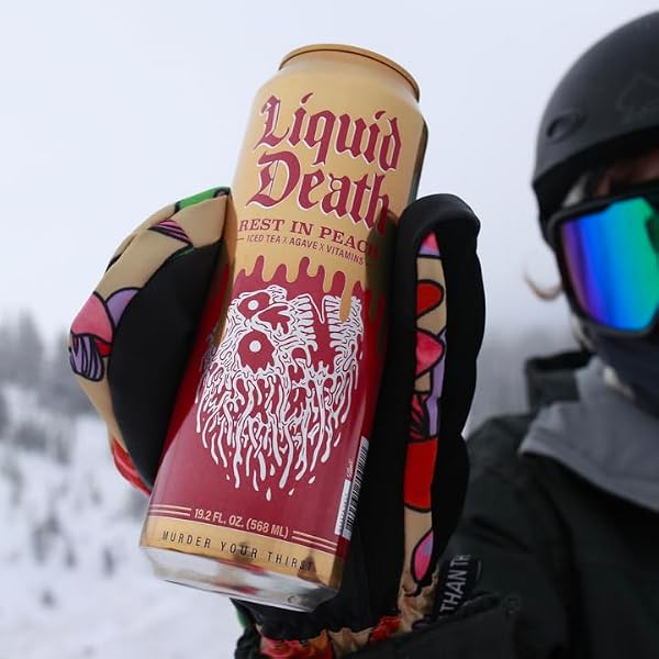 LIQUID DEATH REST IN PEACH TEA SINGLE, 19.2 FZ