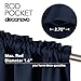 Deconovo Navy Blue Curtains Window Valance Curtain - Perfect Addition to Any Room in Your Home, Energy Efficient and Stylish Embossed Design, 42x18 in Size