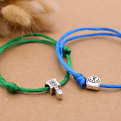 image for BigOtters 80 Pcs Big Hole Beads, Antique Metal Beads Charm Pendant for