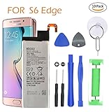 Samsung Galaxy S6 Edge Battery Replacement Kit for Cell Phone S6 Edge G925 EB-BG925ABE with Repair Tools and Battery Adhesive[12 Month Warranty]