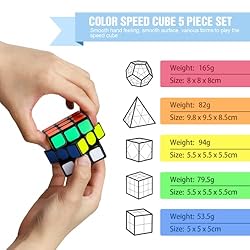 STEAM Life Educational Speed Cube Set 5 Pack Magic