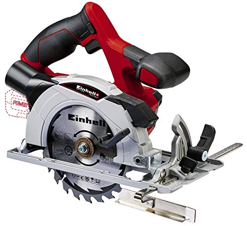 Einhell Akku-Handkreissäge TE-CS 18 Li-Solo Power X-Change (Lithium-Ionen, Staubabsaugadapter, Spindelarretierung, Alu…