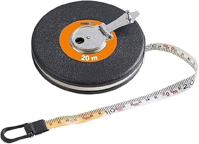 ADW Mètre à ruban en verre/fibre de verre 20 m