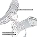 bayite Soft Silicone Sport Bands Compatible Fitbit Ionic Replacement Band Perforated Breathable Accessories Wristband Women Men Gray/White