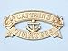 Hampton Nautical MC-2200AB Solid Brass Captain's Quarters Sign 9