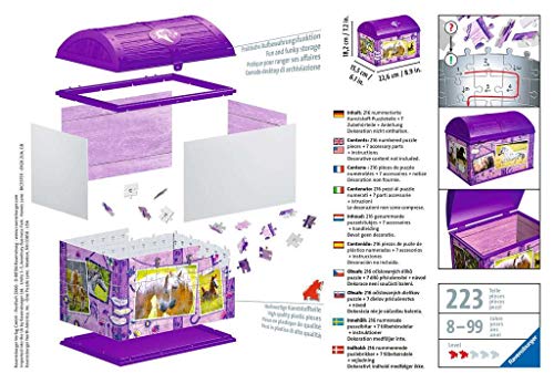 Ravensburger 3D Puzzle 11173 - Schatztruhe Pferde - ab 8 Jahren - 216 Teile - Aufbewahrungsbox mit praktischem Deckel – Bild 3