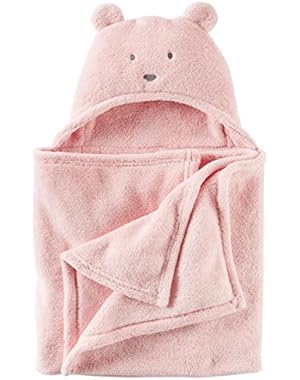 Carters Baby Girls Sherpa Hooded Blanket Pink