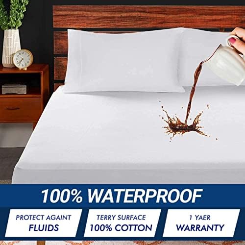 Queen Mattress Protector 100 Waterproof Terry Cotton Dust Proof