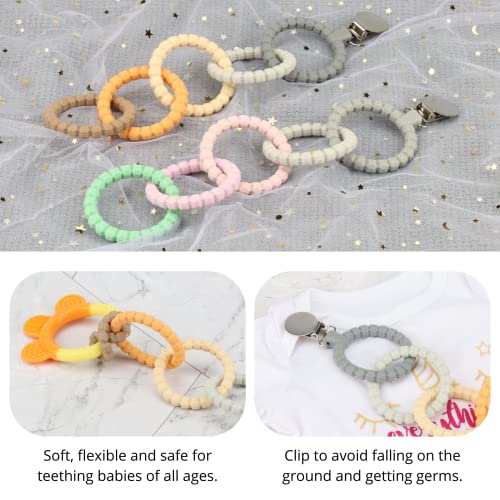 Kalovin Teether Rings, Silicone Sensory Teething Ring, Baby Teether