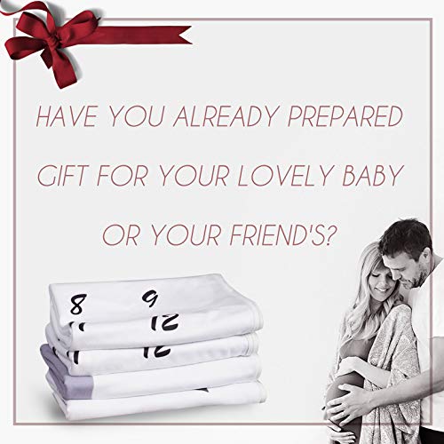 Softan Baby Monthly Milestone Blanket Girl Boy | Soft Photography Background Growth Blanket with Bonus Floral Wreath | Baby Month Blanket | Newborn Girls Boys Photo Prop | Baby Shower Gift - Thumbnail 5