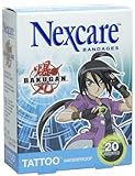Nexcare Tattoo Waterproof Bandages-Bakugan-20ct