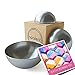 Stainless Steel Bath Bomb Molds, Diy Bath Bomb Kit, Make Your Own Lush Bath Bomb, Heavy Duty Food Grade Steel, makes for a great wedding gift! Set of 3 sizes, includes recipe booklet by Opalent