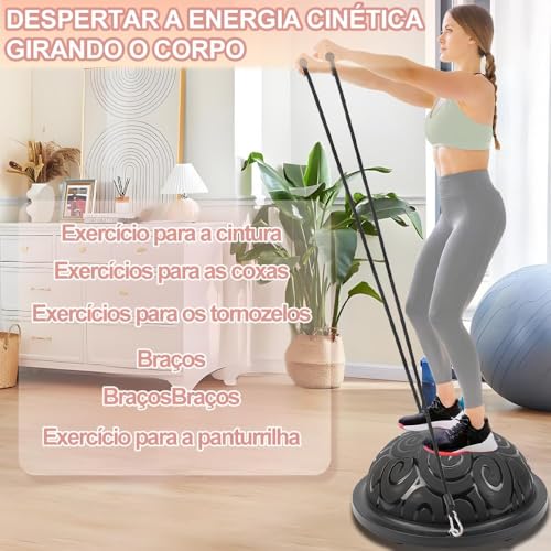 58*58*25cm, Meia Bola Suiça Equilíbrio Balance Dome Ball para Pilates Yoga, Meia Bola Suíça Tipo Ball Exercícios de Solo Equilíbrio Fortalecimento Muscular Pilates Yoga, Meia Bola Balance, Dome Ball
