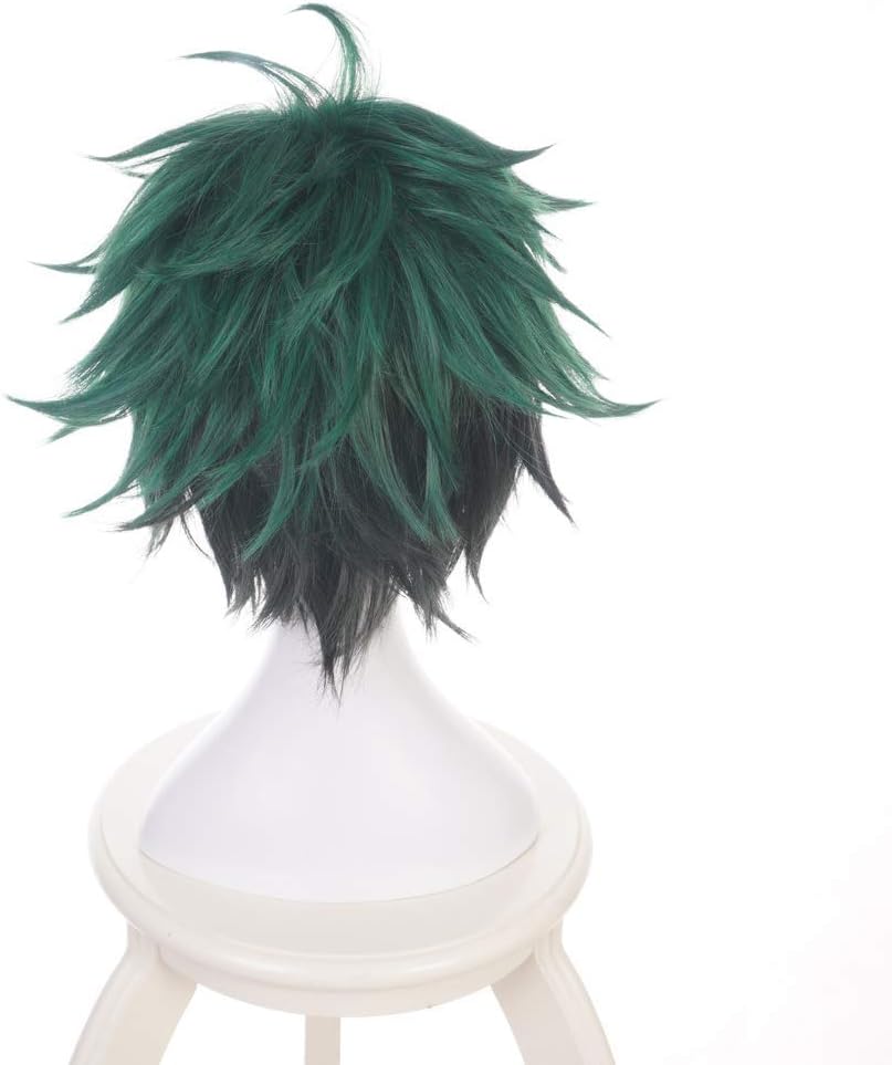 Yamia Deku Anime Cosplay Wig for My Hero Academia Midoriya Izuku Multicolor Cosplay Wig with Free Wig Cap - Image 5