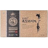 Premium Korean Black Balloon Flower & Red Ginseng Extract Stick – 9X Steamed & Dried Fermented Bellflower Root, Herbal Blend for General Wellness, 10ml x 30 Sticks, No Preservatives