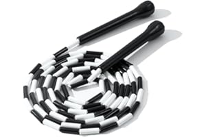 Experience Smooth and Adjustable Jumping with the IDOU Beaded Jump Rope - Unbreakable Handles, Tangle-Free Rotation, and Customizable Length. The Ultimate Fitness Companion!