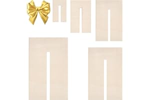 BENECREAT 5Pcs Bow Maker Templates, Wood Tie Boards Craft Sewing Tool for Ribbon Making Hair and Gift Bows Crafts, Slot: 8mm