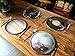 trshops Planet Plates of Solar System Dinnerware Set (Pluto Added-9 Planets)