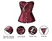 Charmian Women's Steampunk Retro Brocade Victorian Stripe Boned Bustier Corset