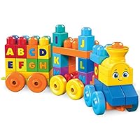 Mega Bloks ABC Musical Train Building Set, 50 pieces