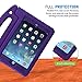 HDE Case for iPad Mini 1 2 3 Kids Shockproof Bumper Hard Cover Handle Stand with Built in Screen Protector for Apple iPad Mini 1st 2nd 3rd Generation (Purple)