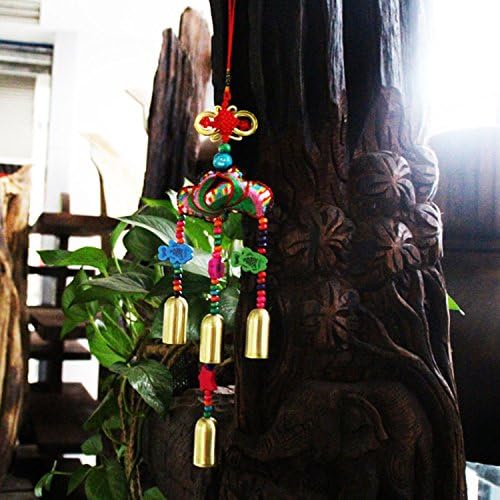 Yunnan Ethnic Hand-embroidered Wind Chimes Beaded Christmas Decoration Yard Antique Garden Tubes Bells