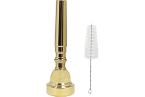 Danchet Gold Plated Metal Trumpet Mouthpiece, 3C Gold (Instrumental Accessory).…