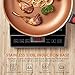 Nonstick Frying Pan, TIBEK 12.5-Inch Hard-Anodized Deep Omelette Pan with Detachable Soft-Touch Comfortable Handle, Scratch-resistant Surface, PFOA Free, Copper Frying Pan
