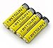 Intsun® 4pcs 3.7V 18650 4000mah Rechargeable Li-ion Battery with PCB and 18650 battery Charger for LED Flashlight, Headlamps, search light lamp, etc