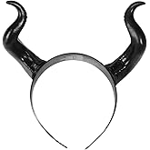 LEORX Devil Horns Headband Black Cosplay Horn Hair Hoop Halloween Dress Up Party Hair Accessories Hairdress