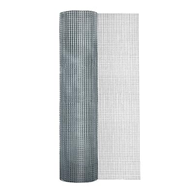 Origin Point 48 inches x 100 feet 23-Gauge Welded Garden Zone 48in x 100ft 1/4in Steel Wire Galvanized Hardware Cloth for Fencing with ¼-inch Openings, 100-Foot