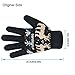 LETHMIK Christmas Thick Knit Gloves Winter Deer Knitted Warm Glove for Women&Girls Black,One Size (Superior Elasticity)