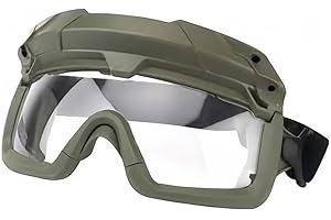 V3COOGOGEAR Tactical Split Two Modes Goggles Compatible with Airsoft Fast Helmet Paintball Hunting Field Outdoor