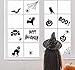 3omething New Halloween Window Clings Decorations –Spider Web Bat Black Cat Ghosts Party Haunted House Decal Supplies 53PCS