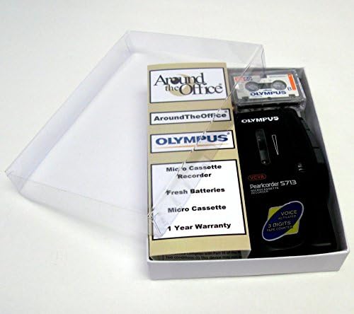 Olympus S713 Microcassette handheld Pearlcorder Voice Recorder Reboxed In Gift Box with Accessories